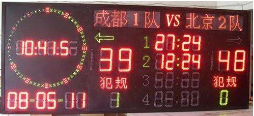 比賽專(zhuān)用違規計分電子顯示屏